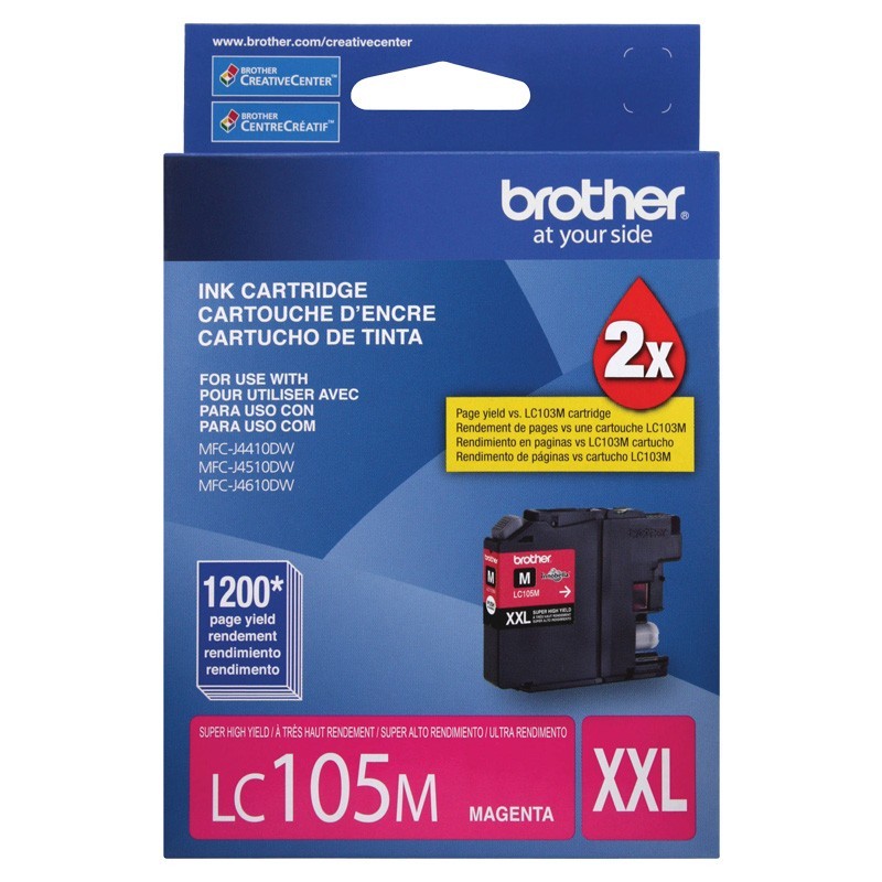 Cartucho Brother Lc105M Xxl Magenta Original