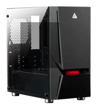 GABINETE AZZA GAMING 110F NEGRO MATX