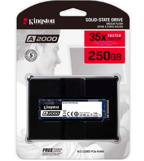 Disco KINGSTON SSD M2 250GB A2000