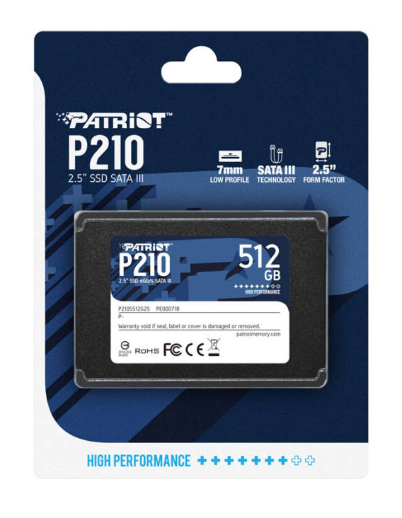 Disco PATRIOT P210 512GB SATA III 2.5 SSD