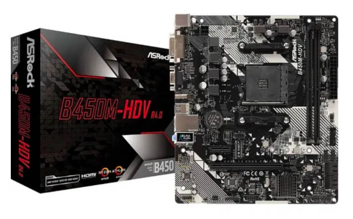 MOTHER ASROCK B450M-HDV R4.0 AM4