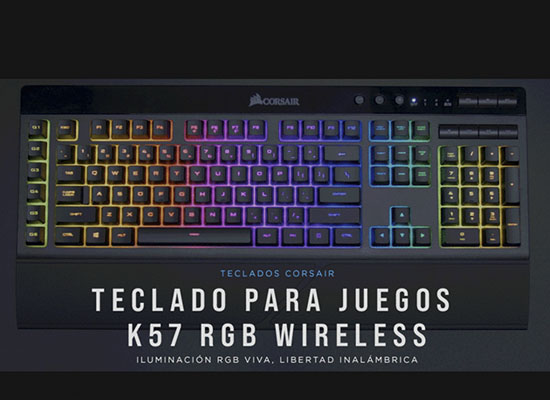 Clavier Corsair K57 RGB WIRELESS