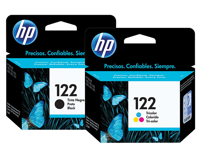 Combo Cartucho Hp 122 Negro + Color Original Ch561hl Ch562hl