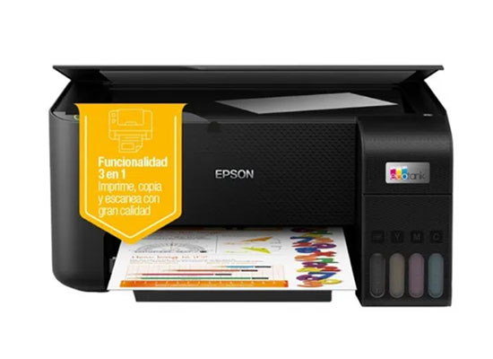 Impresora a color multifunción Epson EcoTank L3210 negra 220V 