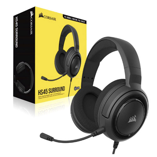 Auricular Gamer Corsair Hs45 Surround Carbon